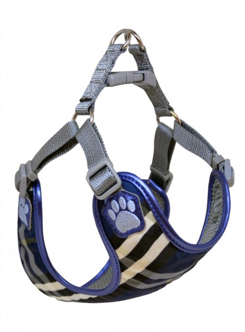 Pretty Paw harnais Edinburgh Bleu