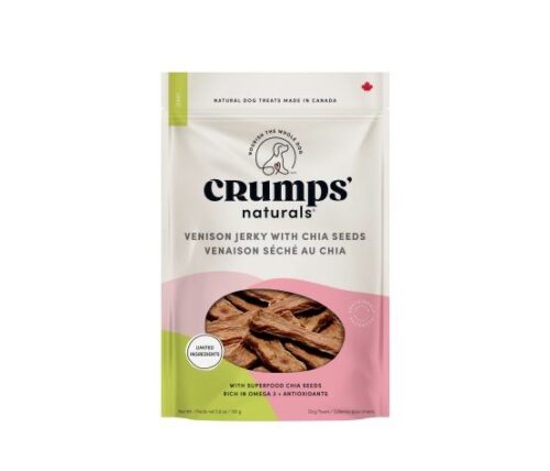 Crumps' Naturals Gâteries Pour Chien, Venaison Séché Au Chia 158g