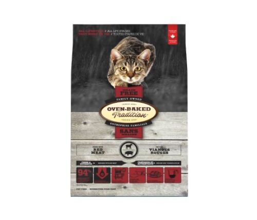 Oven Baked Tradition Nourriture Sèche Sans Grains Pour Chat - Viande Rouge 10 Lb